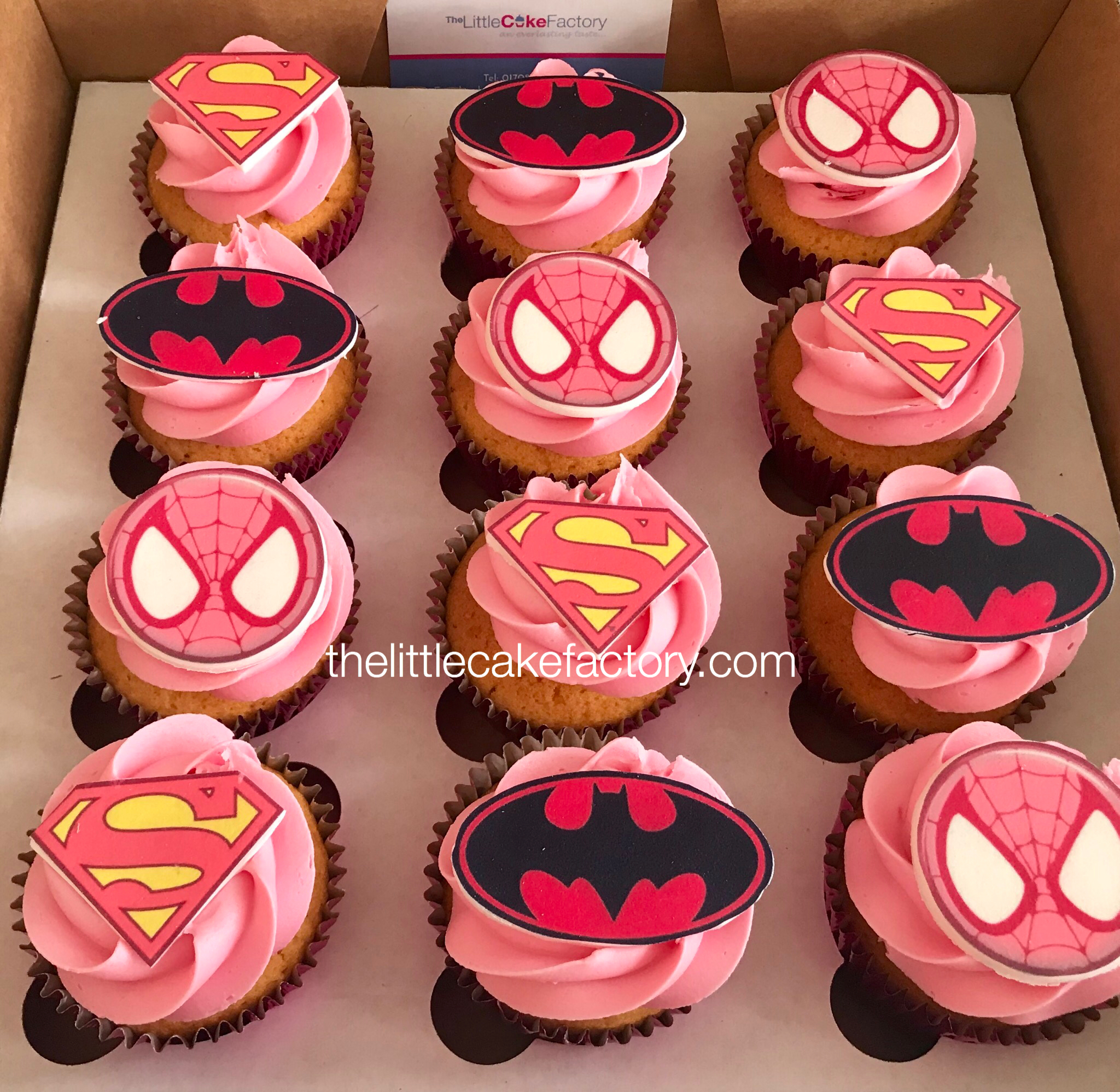 Superhero brave pink cupcakes Cake | CUPCAKES Cakes