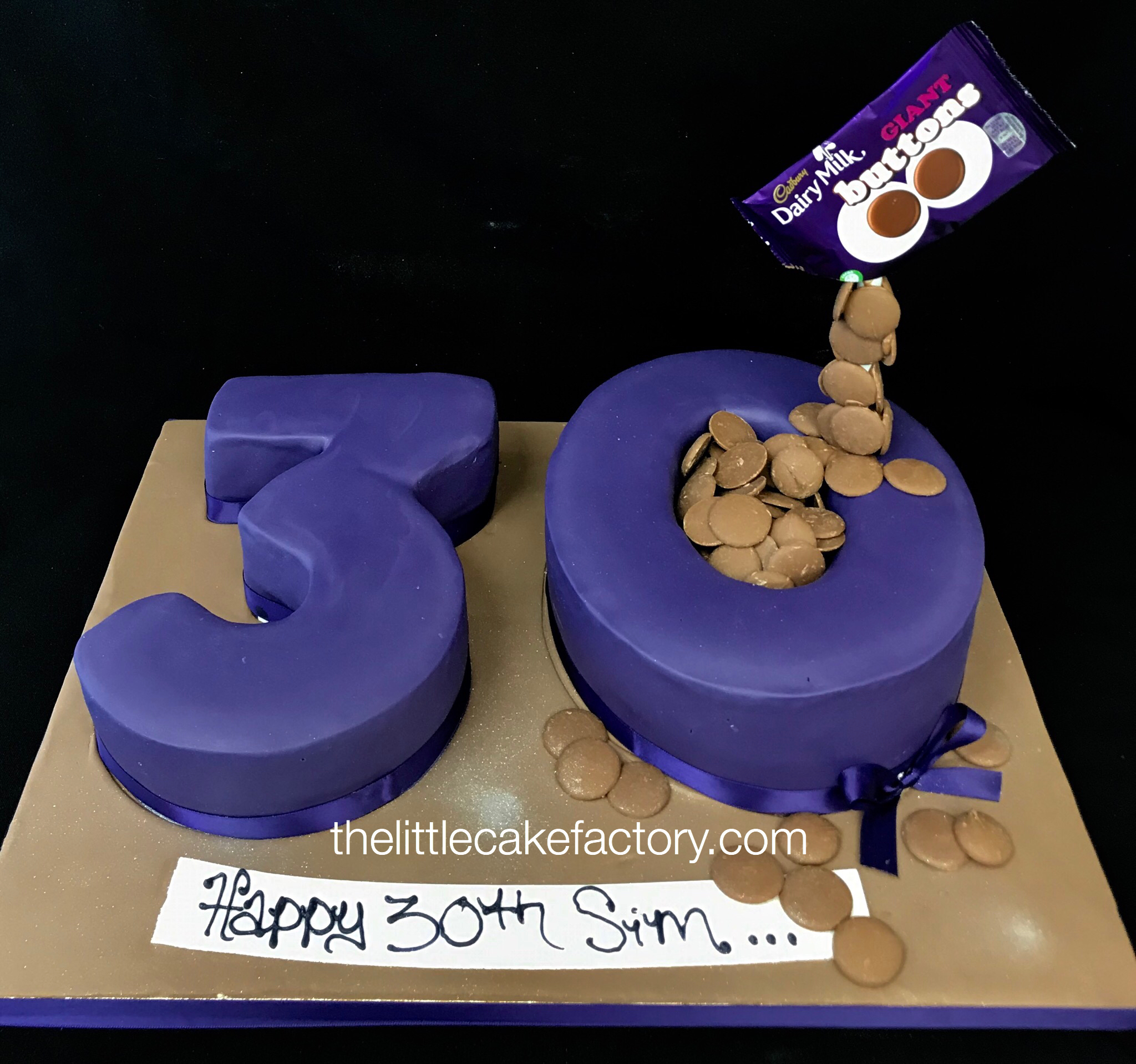 Cadbury number 30 cake Cake | Numbers Cakes