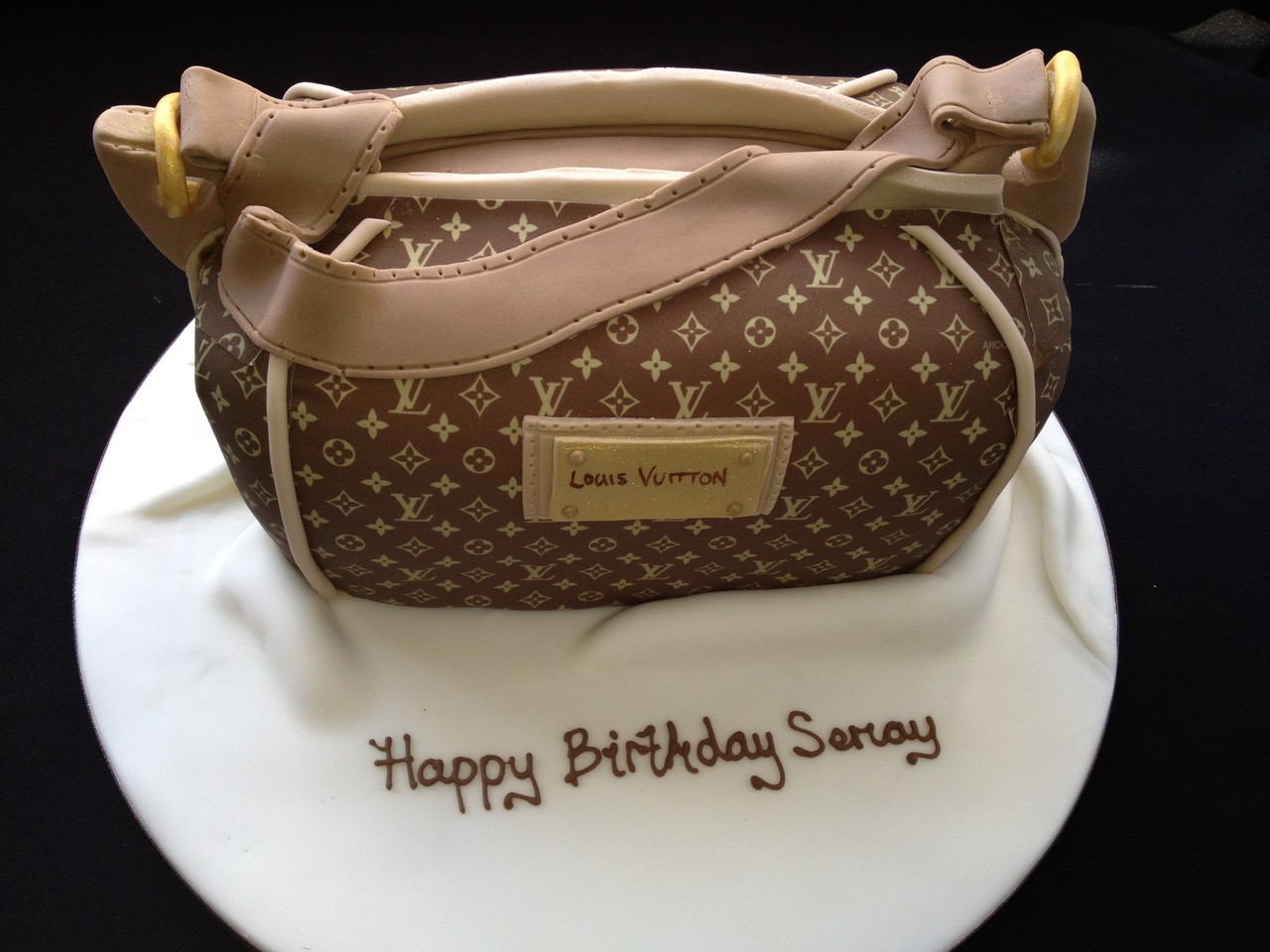 Louis V Bag Cake Cake | Novelty Cakes