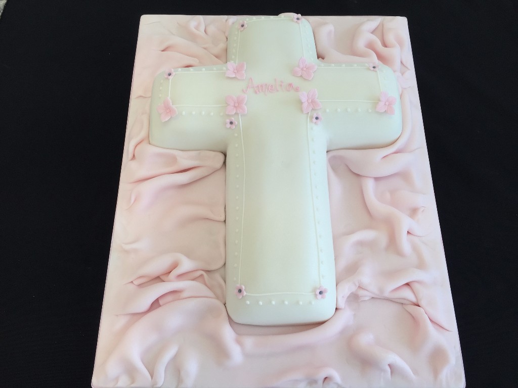 Christening Cross Cake |  Cakes