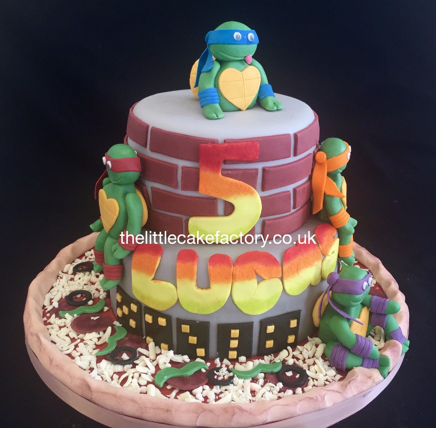 Turtles Pizza Base Cake |  Cakes