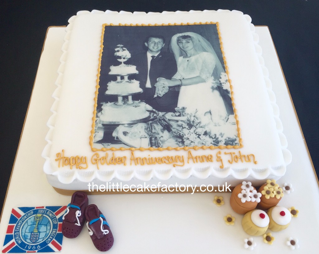 50th Golden Anniversary Cake |  Cakes