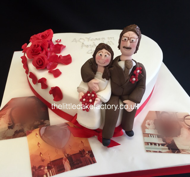 40th Ruby Anniversary Cake |  Cakes