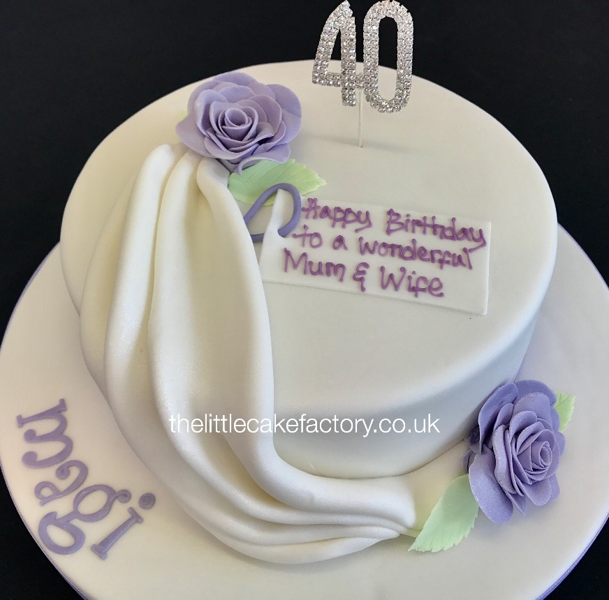 Lilac 40 Cake |  Cakes