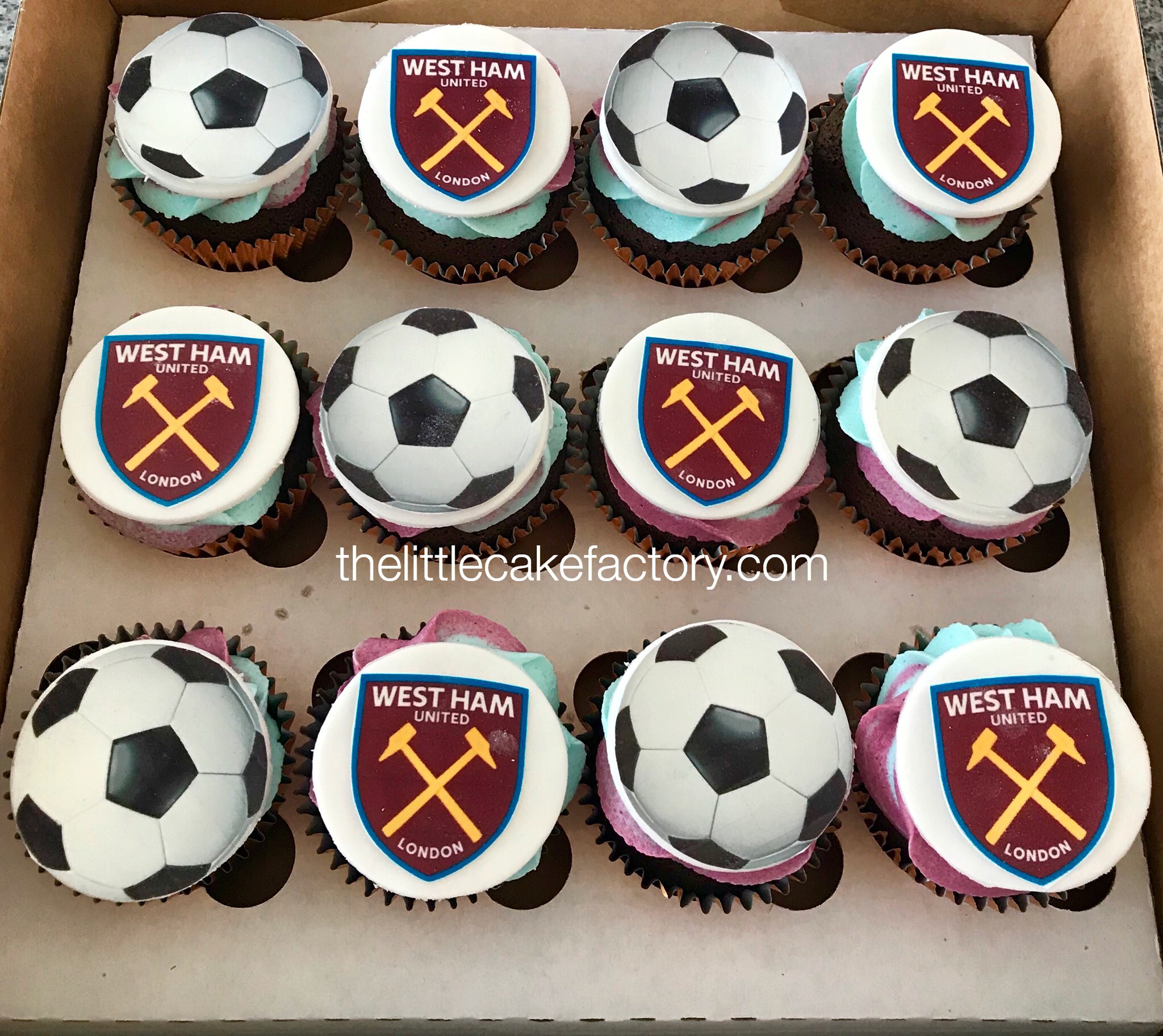 West Ham Birthday Cupcakes Cake | CUPCAKES Cakes