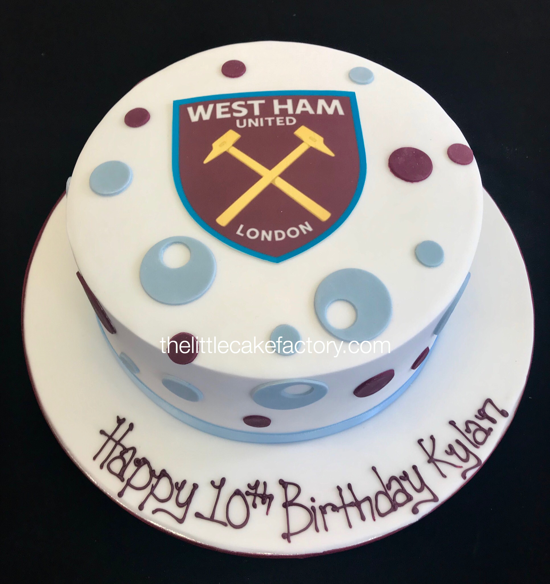 west ham blowing bubbles Cake | Celebration Cakes