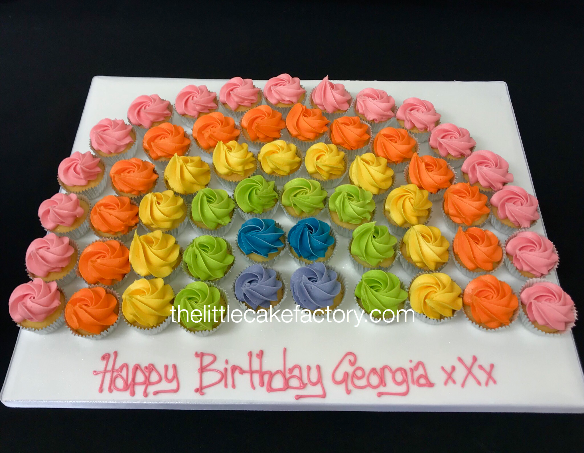 mini rainbow cupcakes Cake | CUPCAKES Cakes
