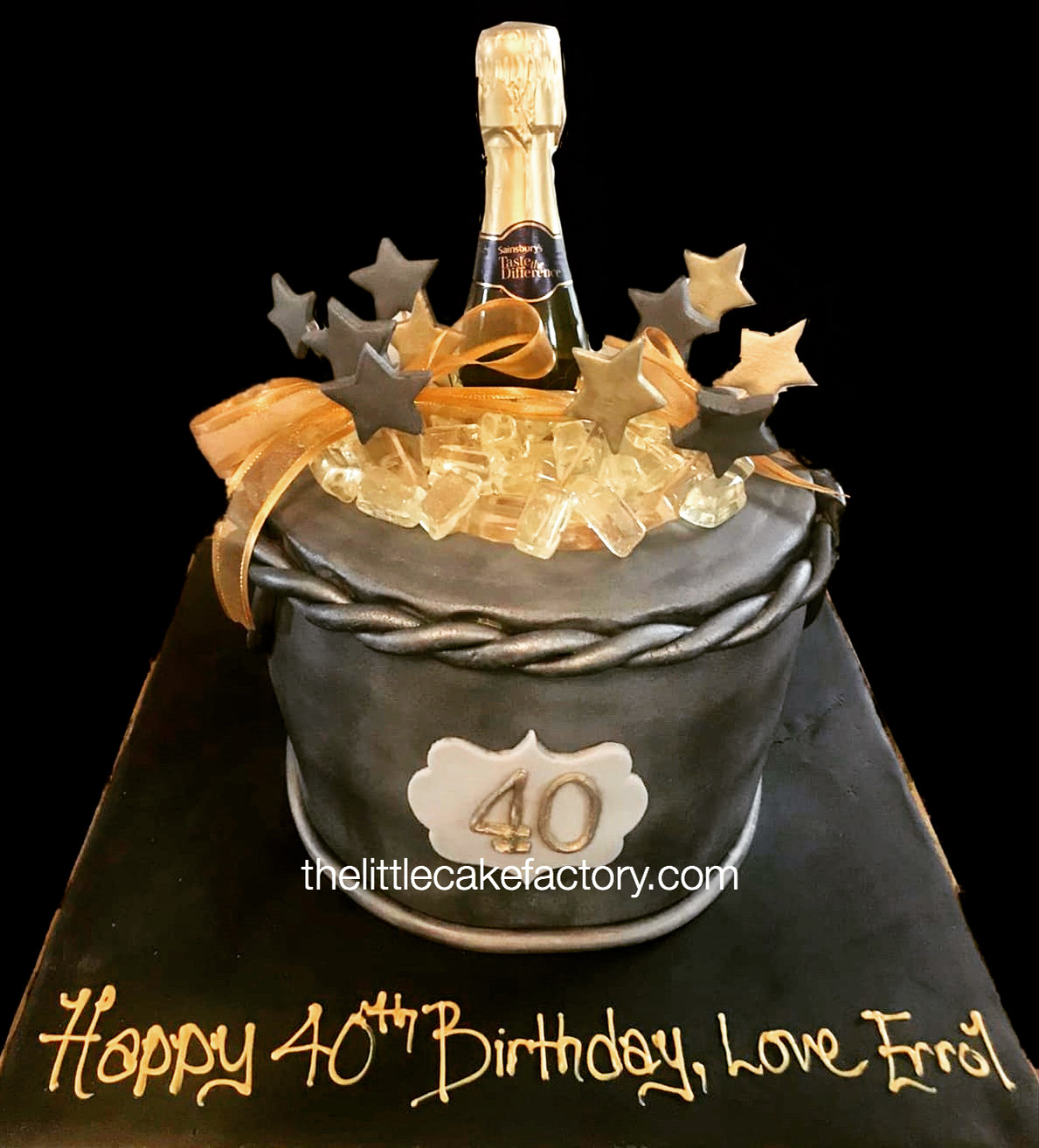 Champange 40th Cake | Novelty Cakes