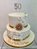 50th anniversary  brooch Cake | Celebration Cakes