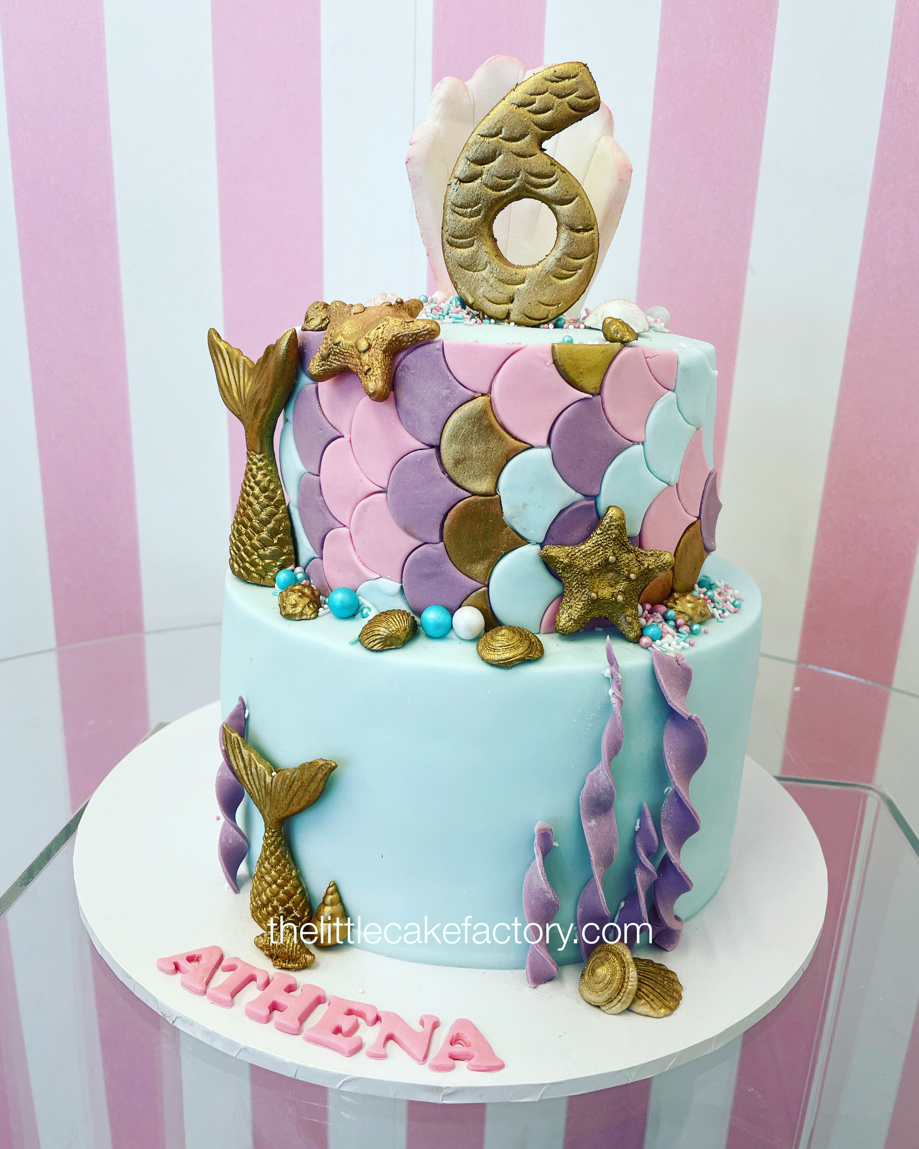 mermaid gold cake Cake | Children Cakes
