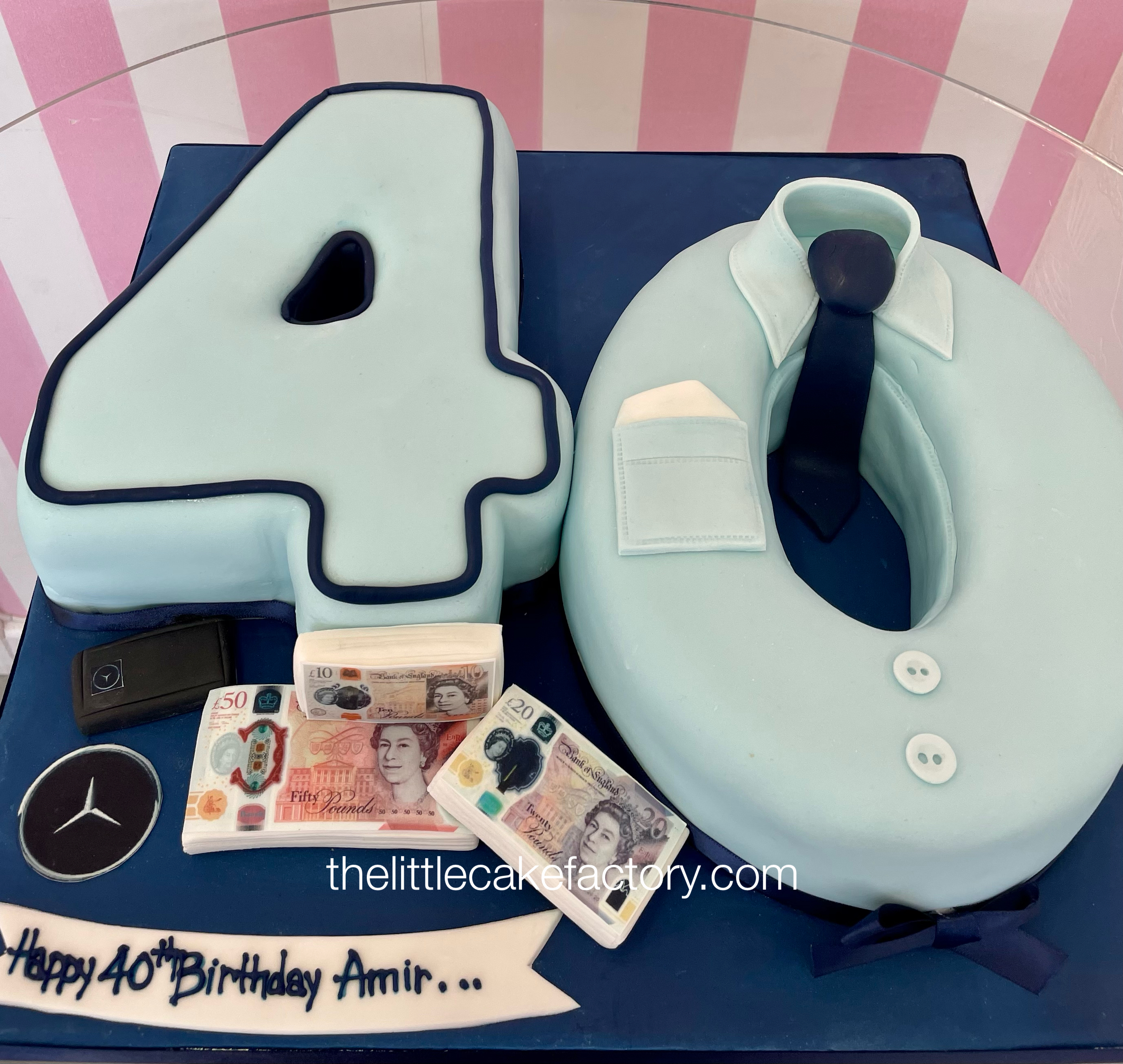 accountant 40th cake Cake | Numbers Cakes