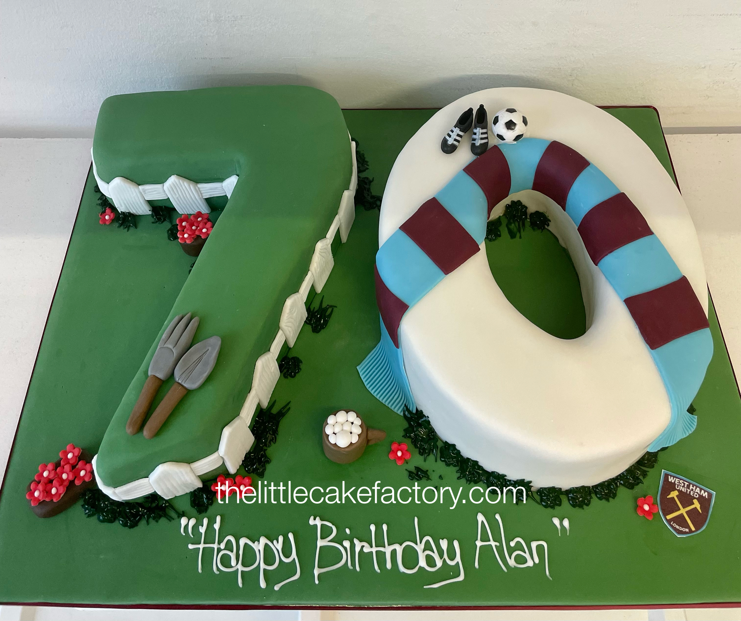 number 70 birthday Cake | Numbers Cakes