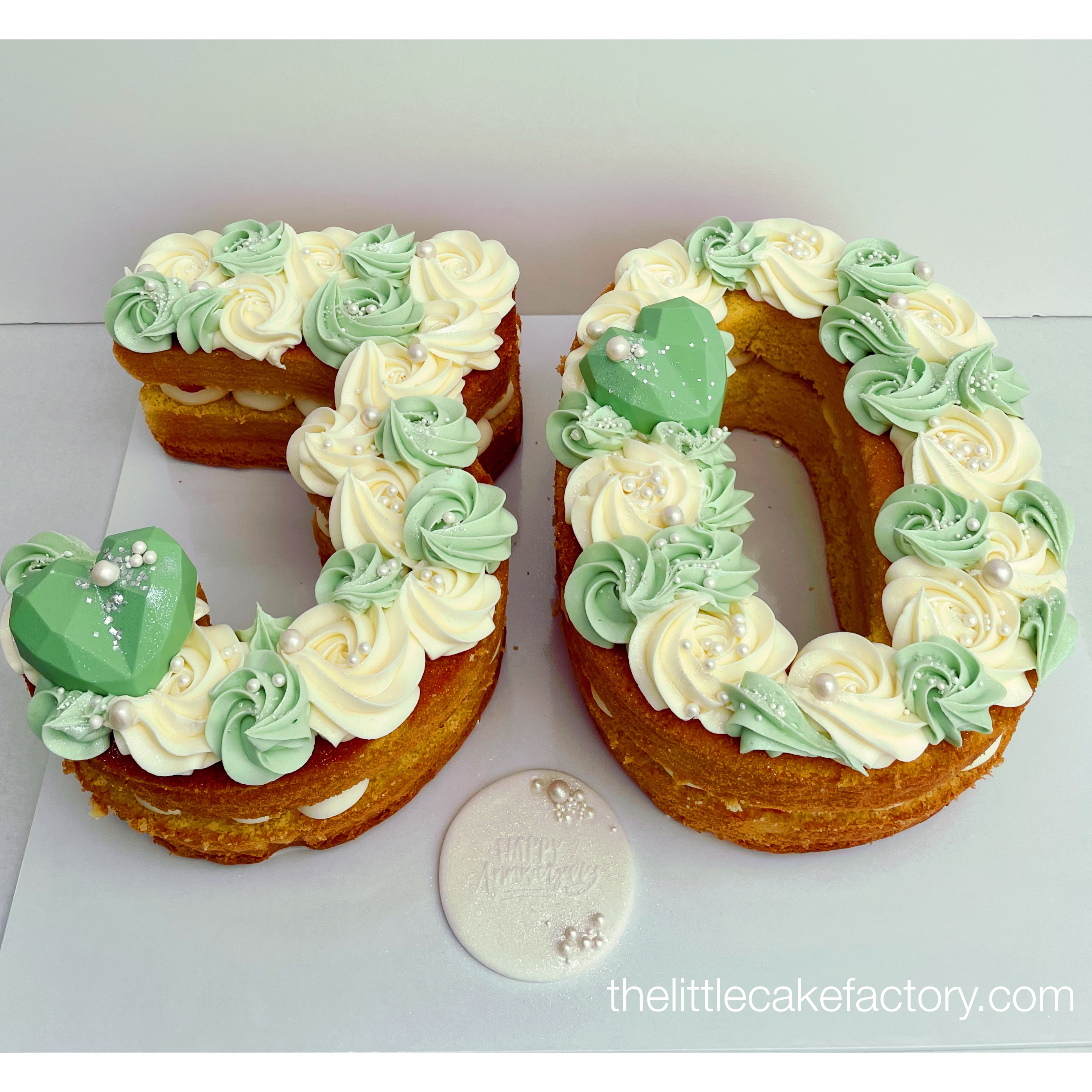 number 30 pearl anniversary Cake | Numbers Cakes