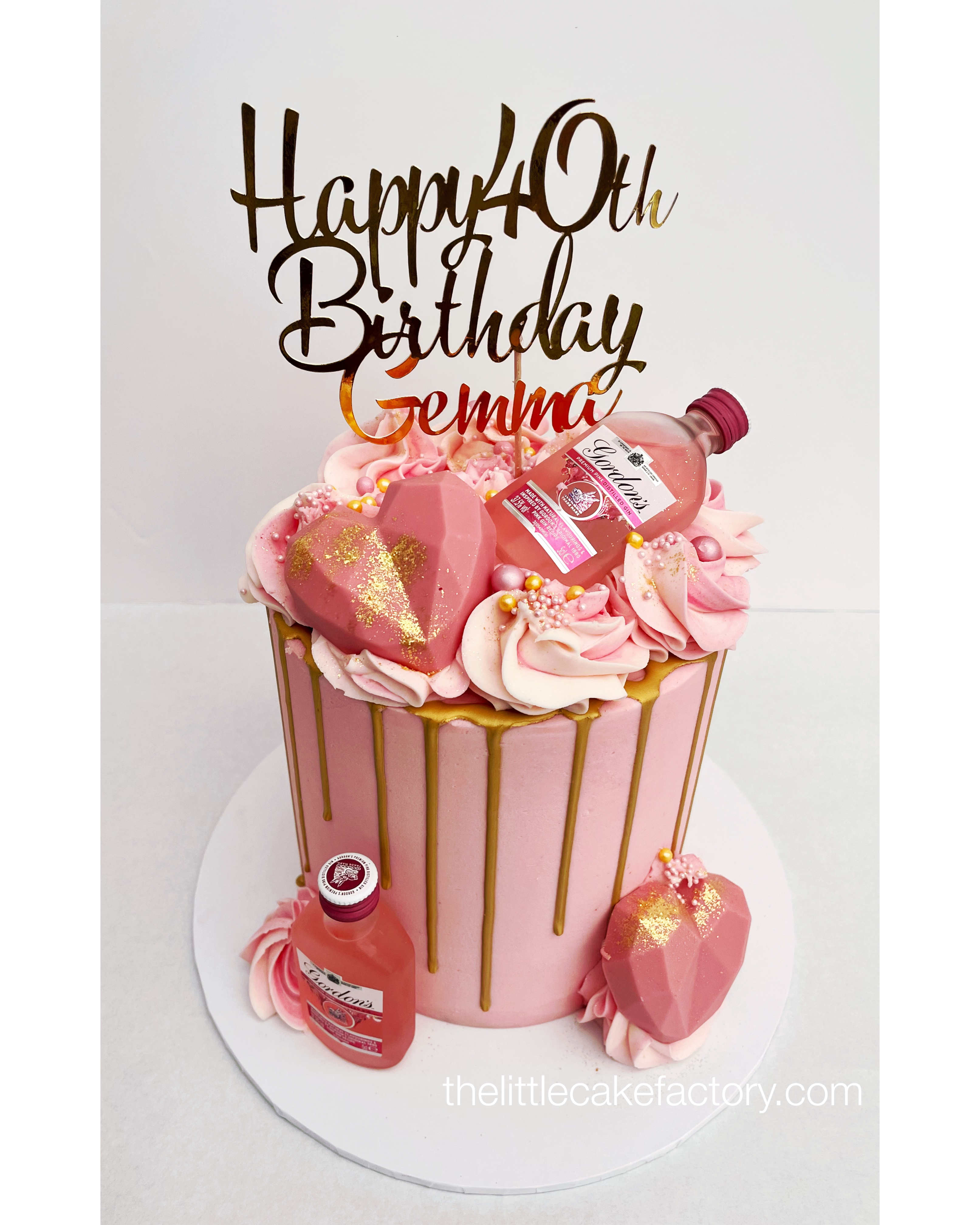 gemma pink gin 40 Cake | Drip Cakes