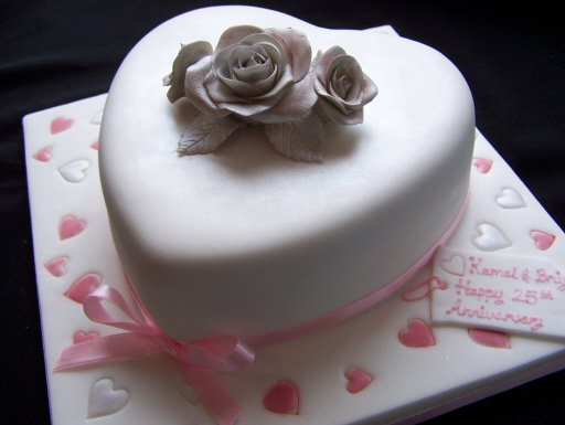 Silver Anniversary Cake | Celebration Cakes