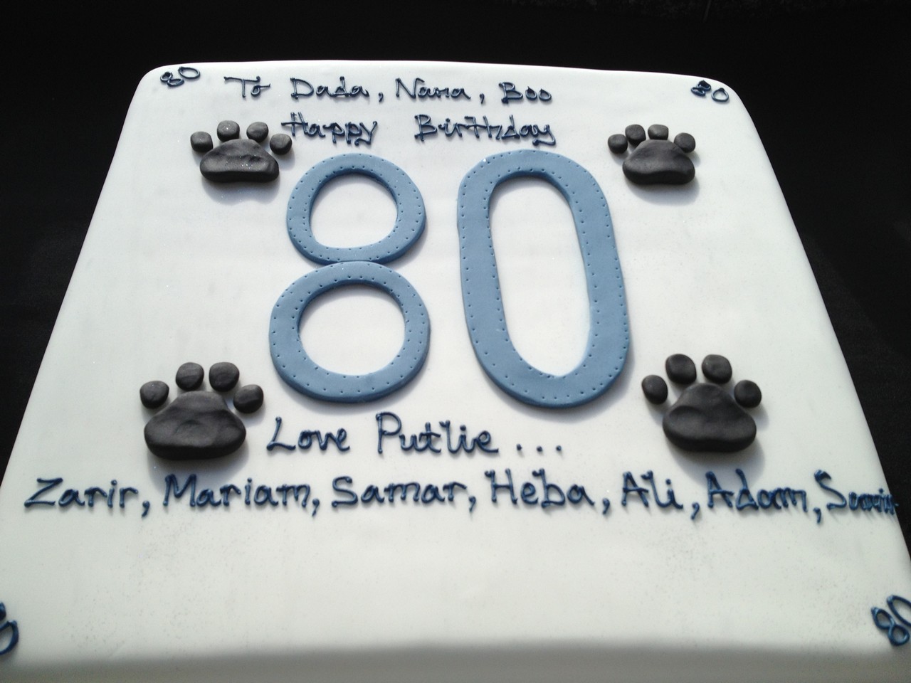 Papa's 80th Cake | Celebration Cakes