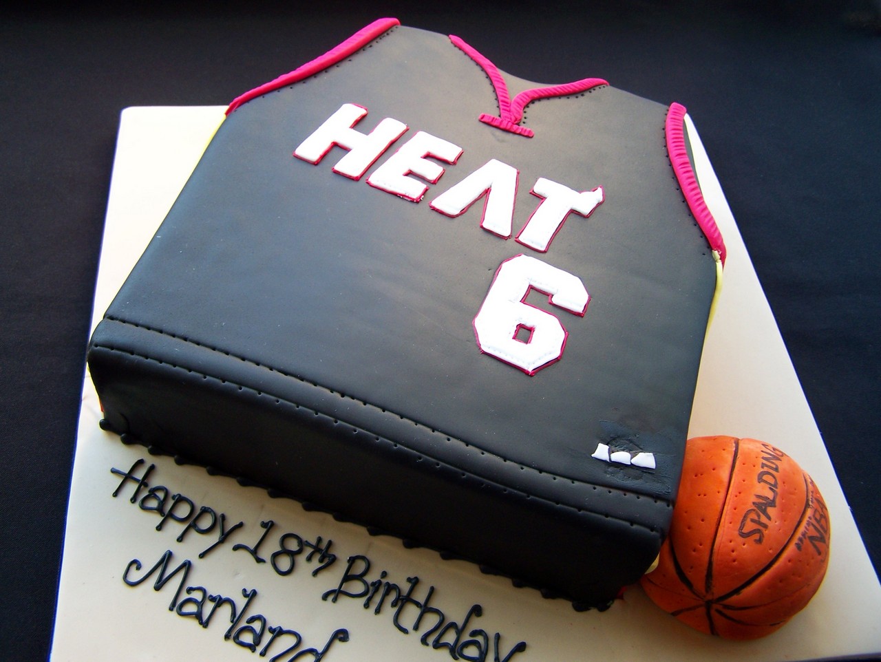 Miami Heat Basketball Cake | Novelty Cakes