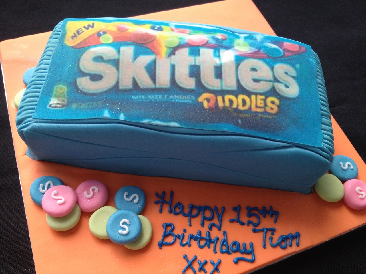Blue Skittles  Cake | Novelty Cakes
