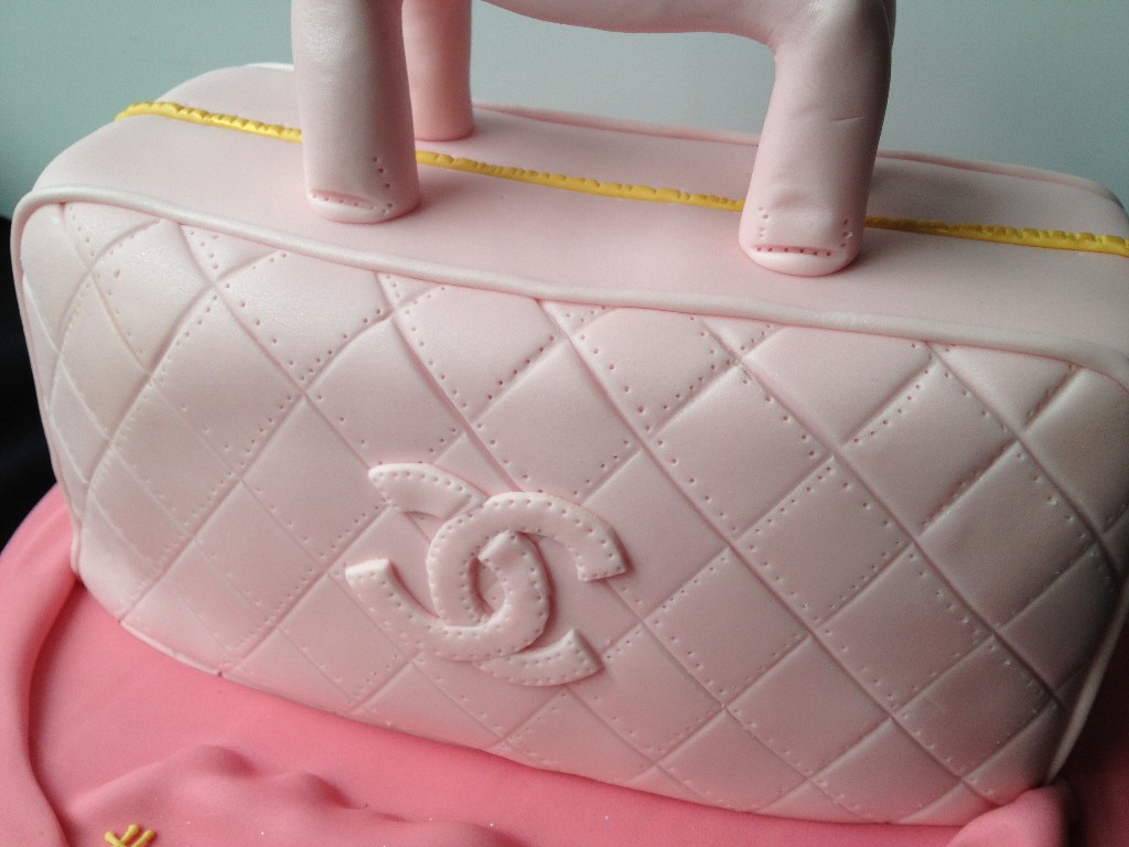 Pink Chanel Bag Cake |  Cakes