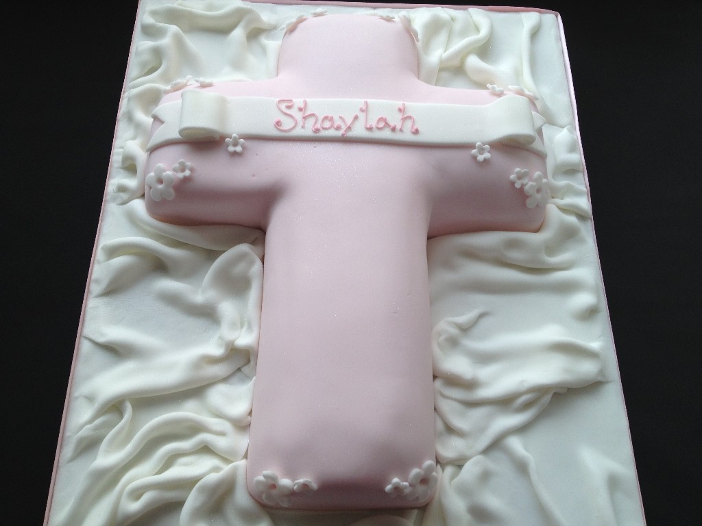 Pink Cross Cake |  Cakes