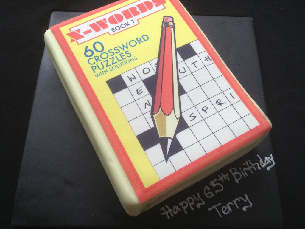 Crossword Book Cake |  Cakes