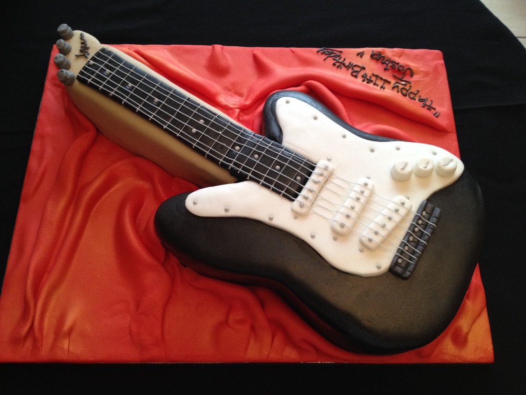 Black Electric Guitar Cake |  Cakes
