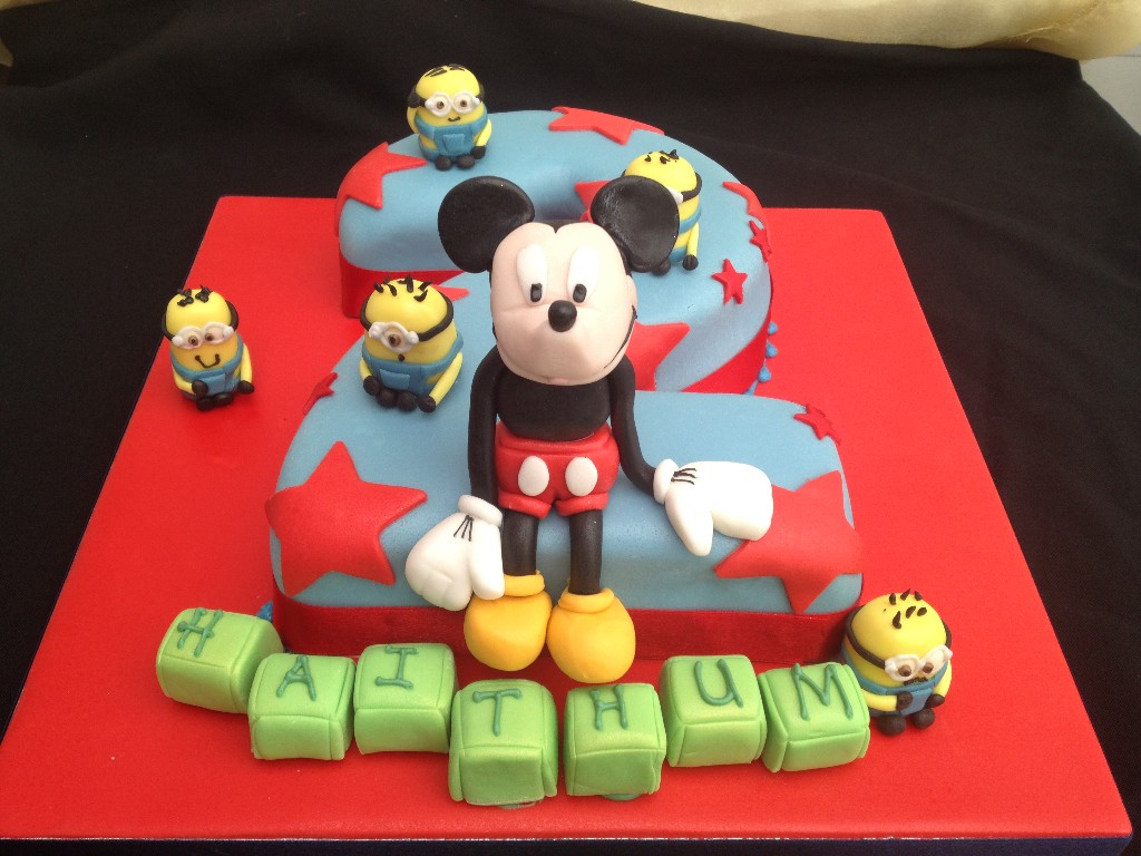 Mickey & Minions Cake |  Cakes