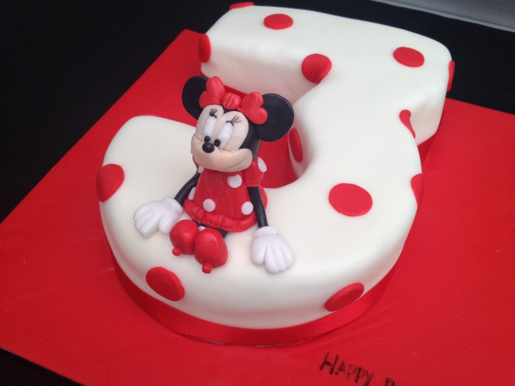 Minnie mouse Number 3 Cake | Children Cakes