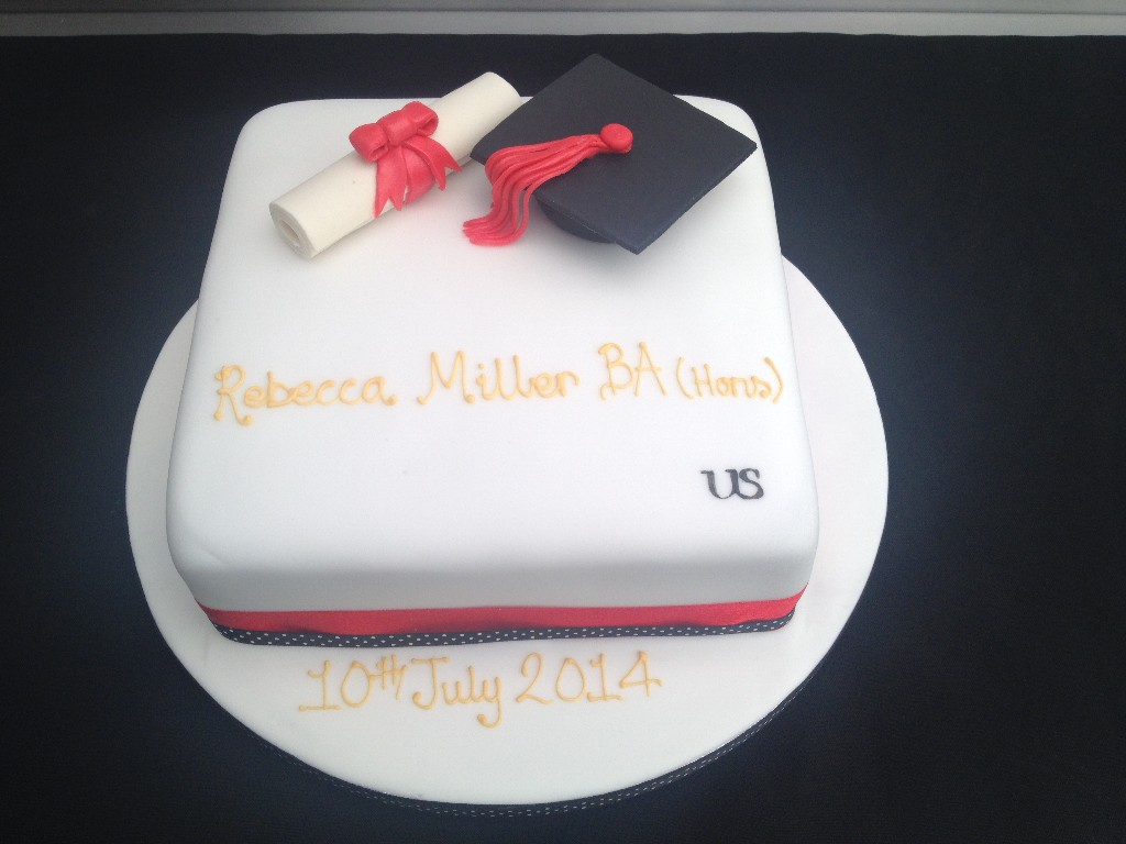 Graduation red Cake |  Cakes