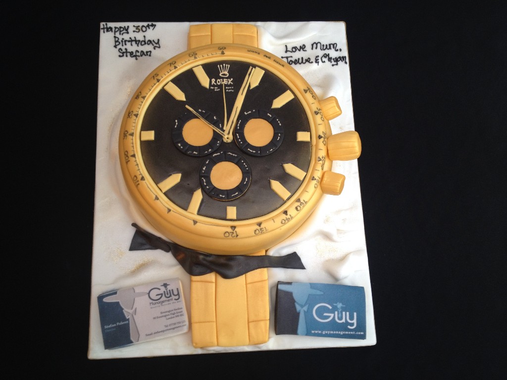 Gold Watch Cake |  Cakes