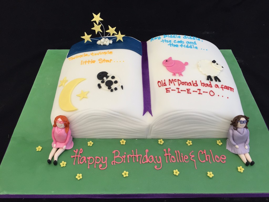 Nursery Rhyme Book Cake |  Cakes