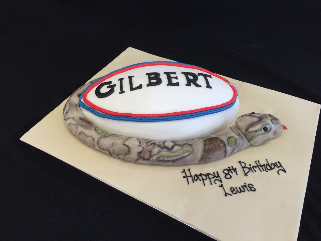 Rugby & Snake Cake |  Cakes