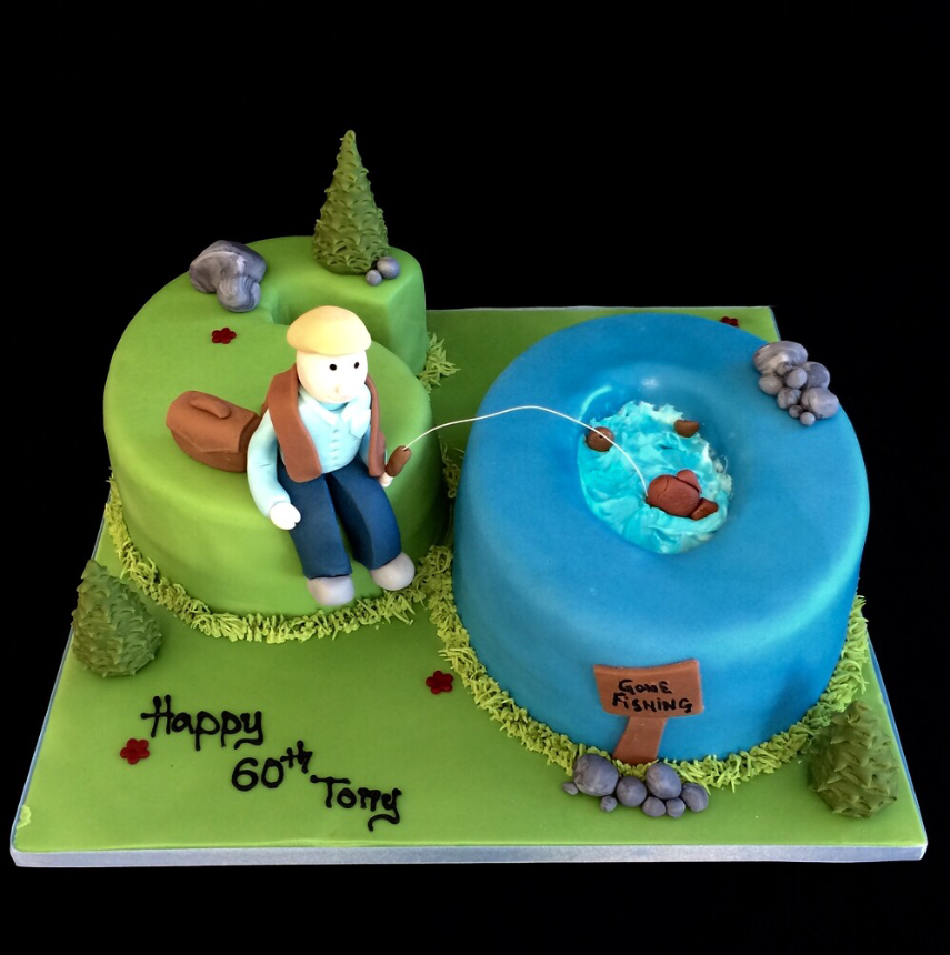 Fishing At 60 Cake |  Cakes