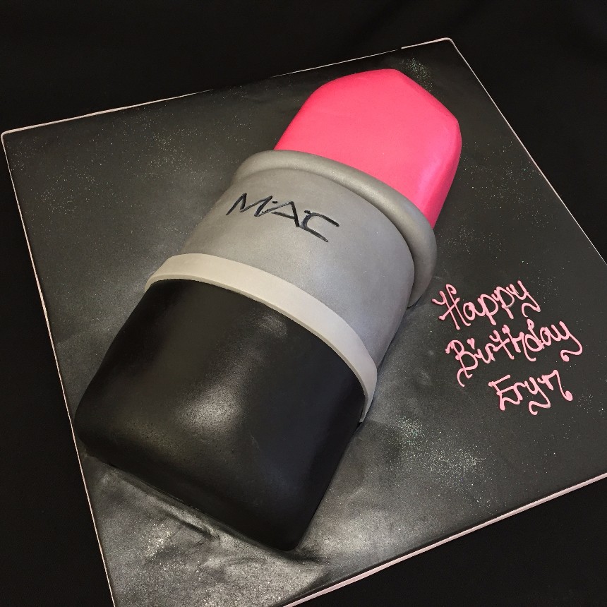 Mac Lipstick 2D Cake |  Cakes