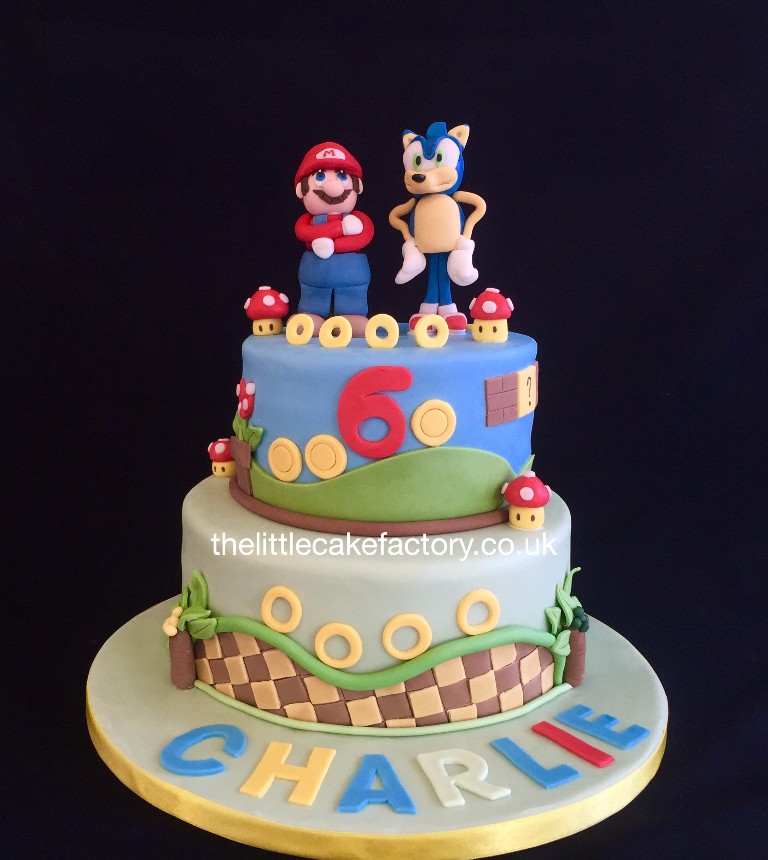 Mario & Sonic Cake |  Cakes