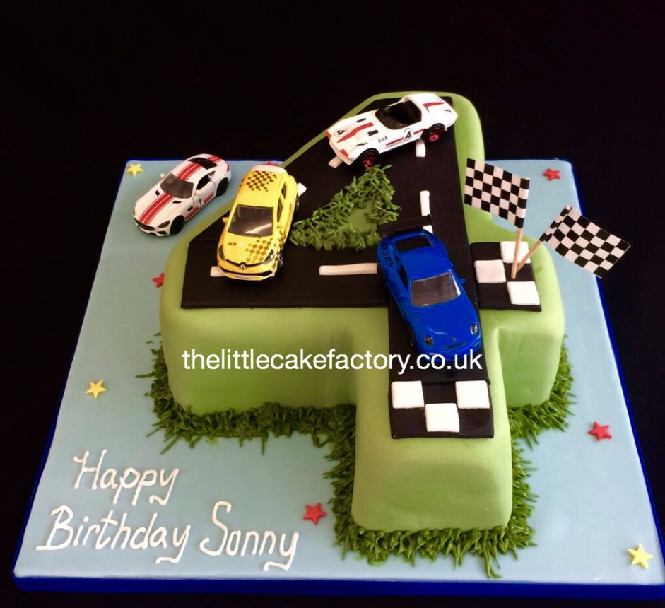 Number 4 Racing Cake |  Cakes