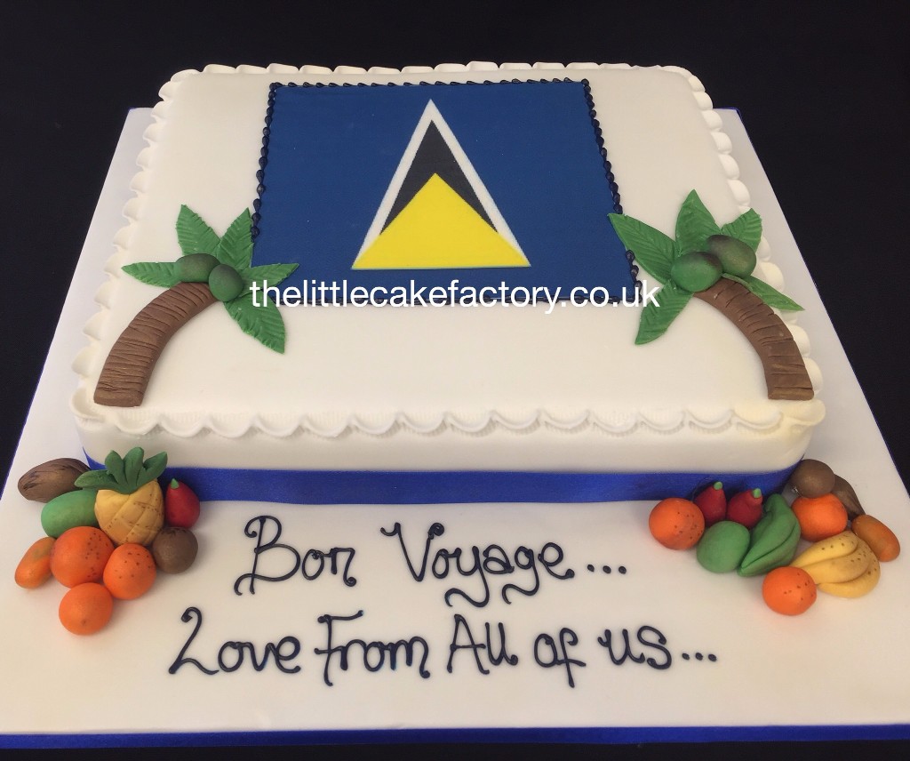 Bon Voyage St Lucia Cake |  Cakes