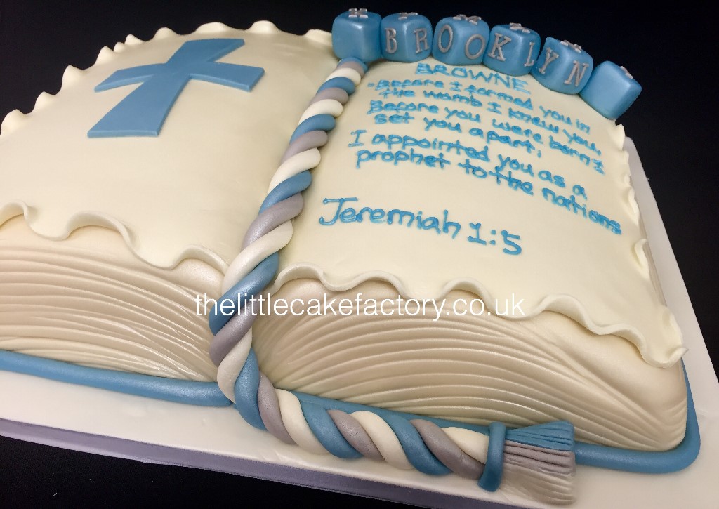 Blue Bible Cake |  Cakes