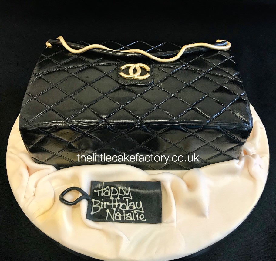 Black Designer Bag Cake |  Cakes