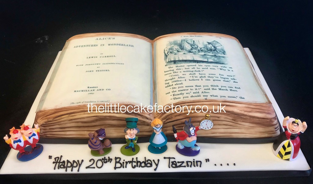 Alice In Wonderland Book Cake |  Cakes