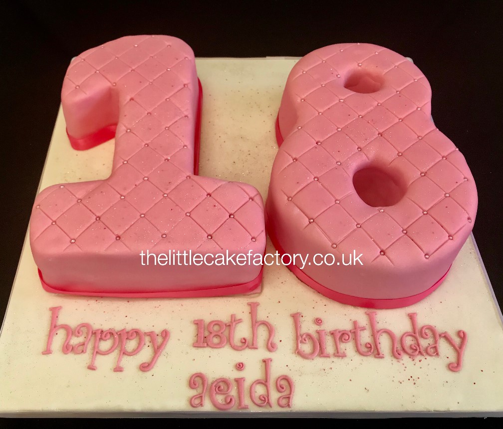 Pink 18th Sparkle Cake |  Cakes