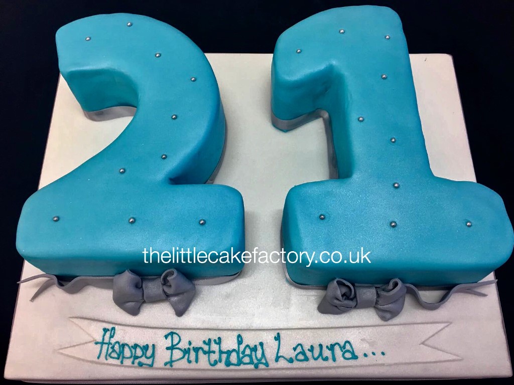 Turquoise 21st Cake |  Cakes